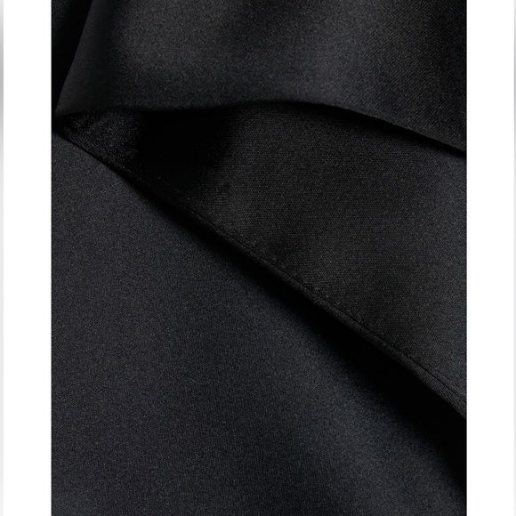 ALICE + OLIVIA Theda Strapless Hi Lo Mini Dress Ecru and Black Size 8 NEW - Picture 4 of 11